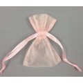 Organza Bags Pink (12) 3" x 4" 